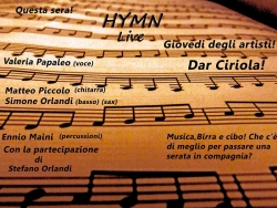 Giovedi degli artisti con gli Hymn