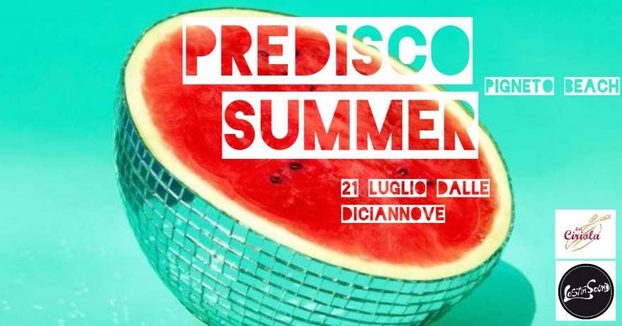 PreDisco PignetoBeach | dar Ciriola 21 luglio