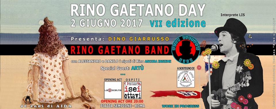 RINO GAETANO DAY &quot;Raduno Nazionale&quot; 2 giugno 2017 | Roma dar Ciriola